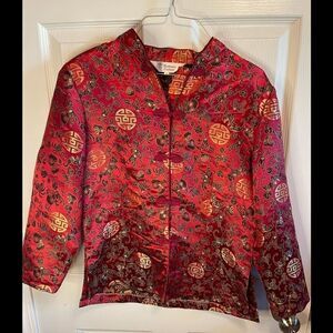 red oriental jacket sz M